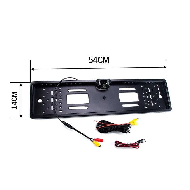 Car Rear View Camera License Plate Frame Waterproof Night Vision-Wire 8 LED CAM / 12 V