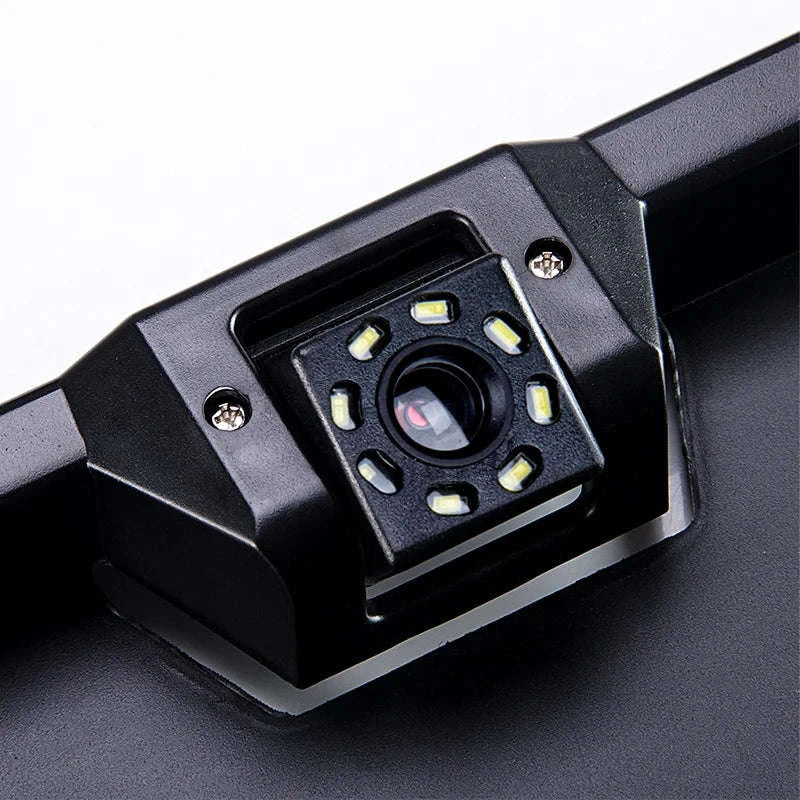 Car Rear View Camera License Plate Frame Waterproof Night Vision-Wire 8 LED CAM / 12 V