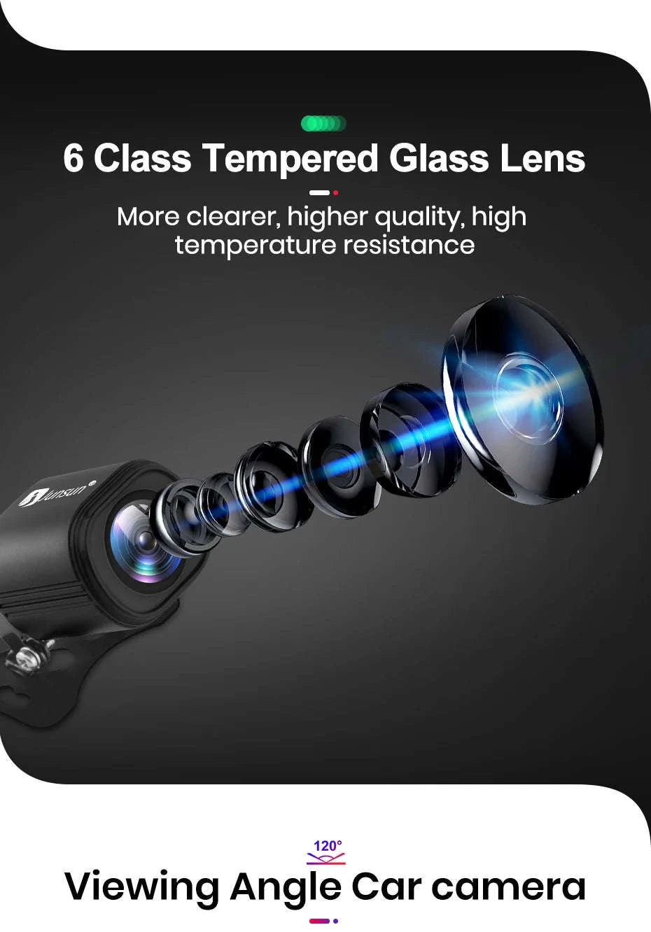 Car Rearview Camera AHD 720P Waterproof 140° Wide-Angle Reverse Backup Parking Camera-HS21 1080P / Poland
