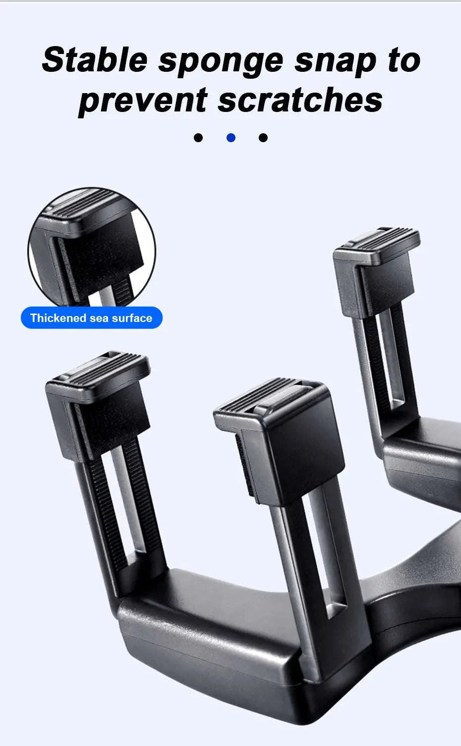 Car Rearview Mirror Phone Holder Stable Anti-Shake 360-Degree Rotation-Option A