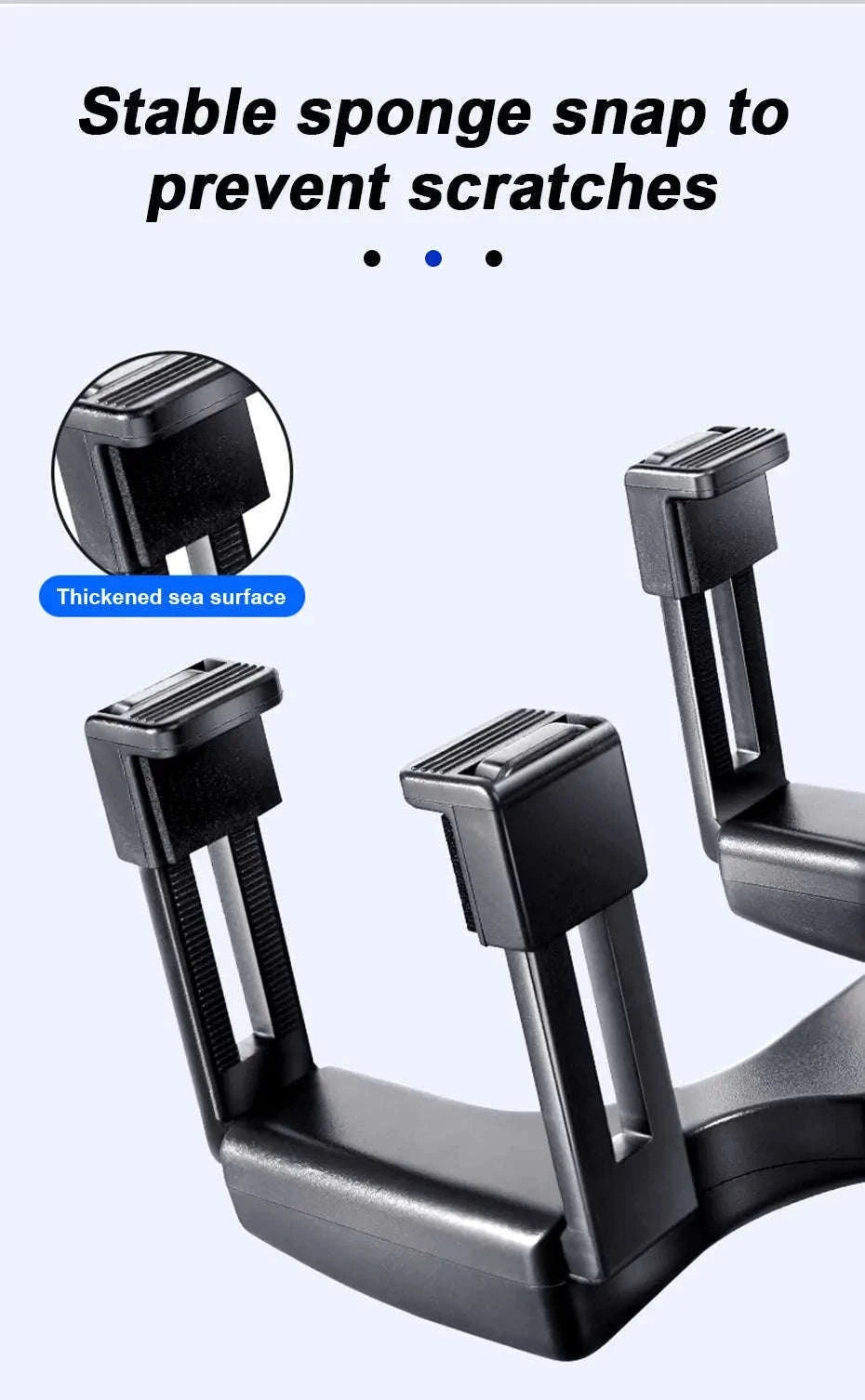 Car Rearview Mirror Phone Holder Stable Anti-Shake 360-Degree Rotation-Option A