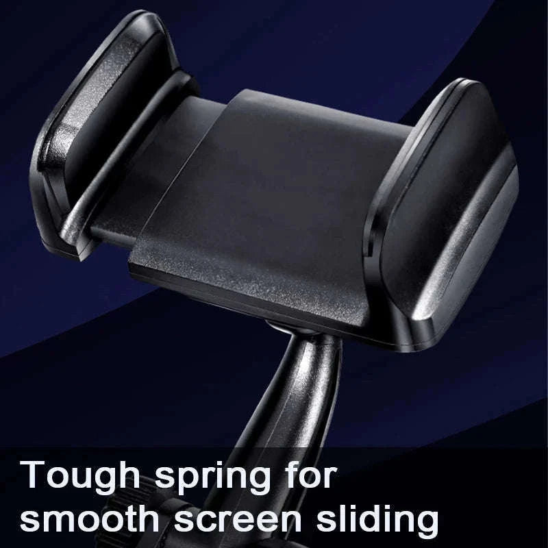 Car Rearview Mirror Phone Holder Stable Anti-Shake 360-Degree Rotation-Option A