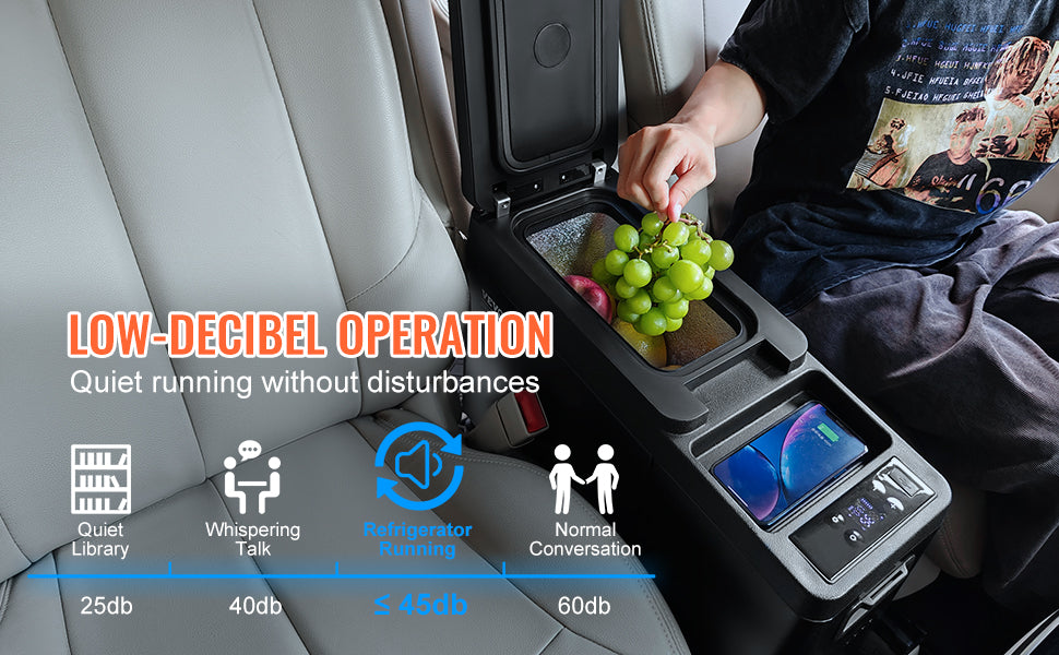 8L Portable Car Refrigerator with Fast Cooling and App Control