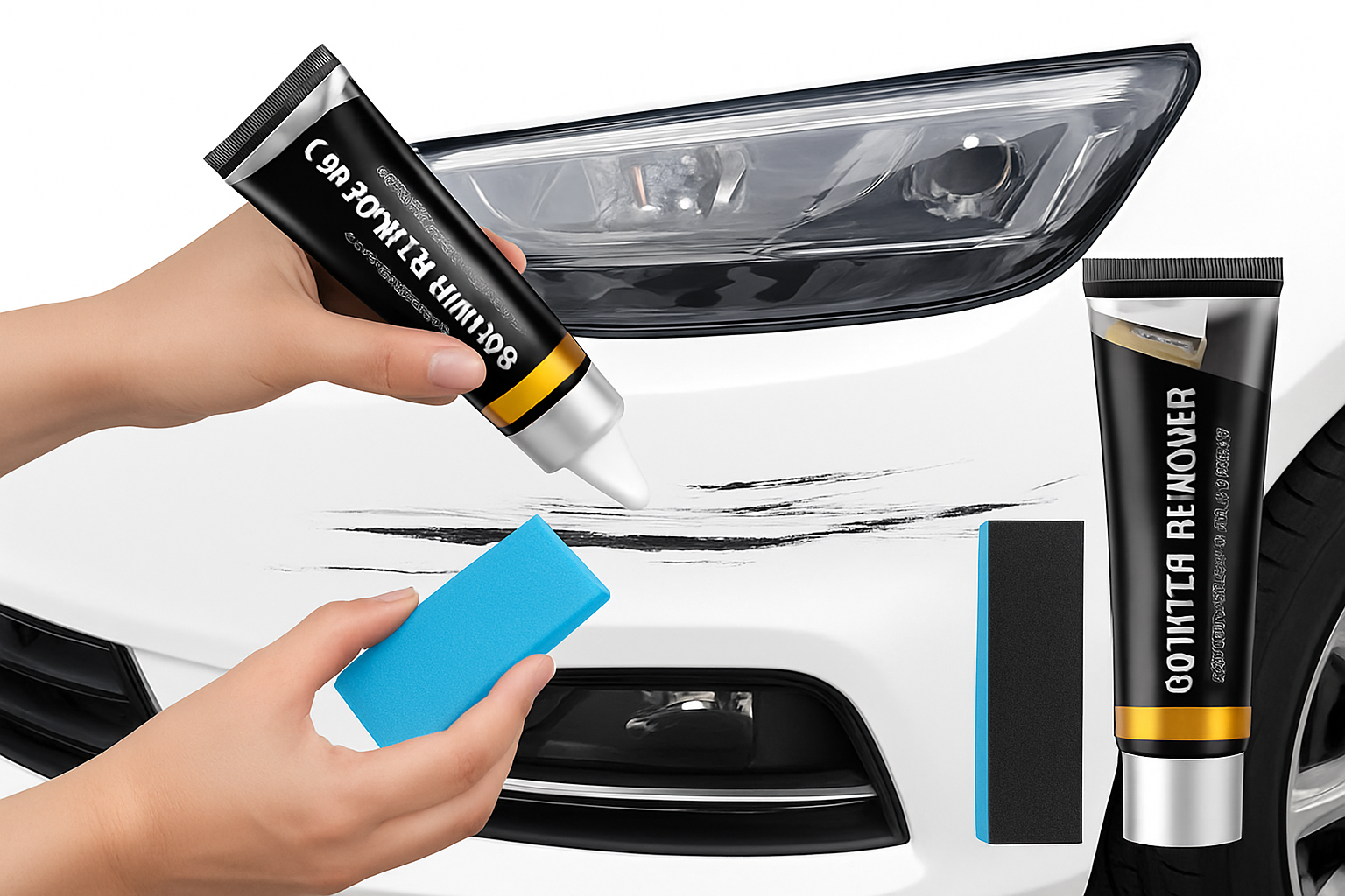 Car Scratch Remover Paste for Light Scratches and Swirl Marks