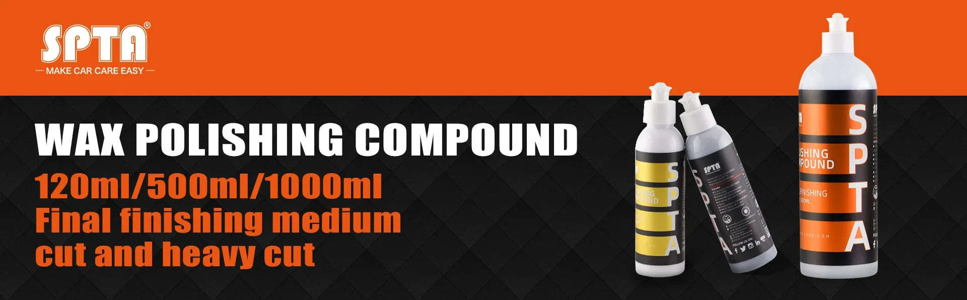 Car Scratch Remover Polishing Wax & Paint Care Compound-120ML Heavy Cut / CN