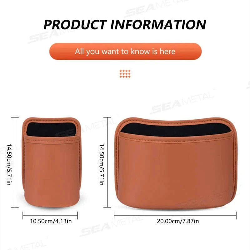 Car Seat Back Organizer with Cup Holder-Red-Large