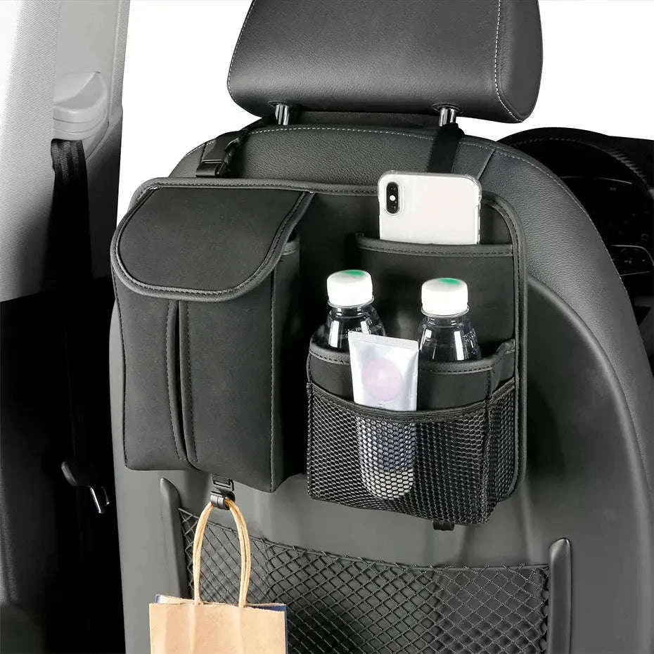 Car Seat Back Organizer with Multi-Pocket Storage-Brown 1 PC