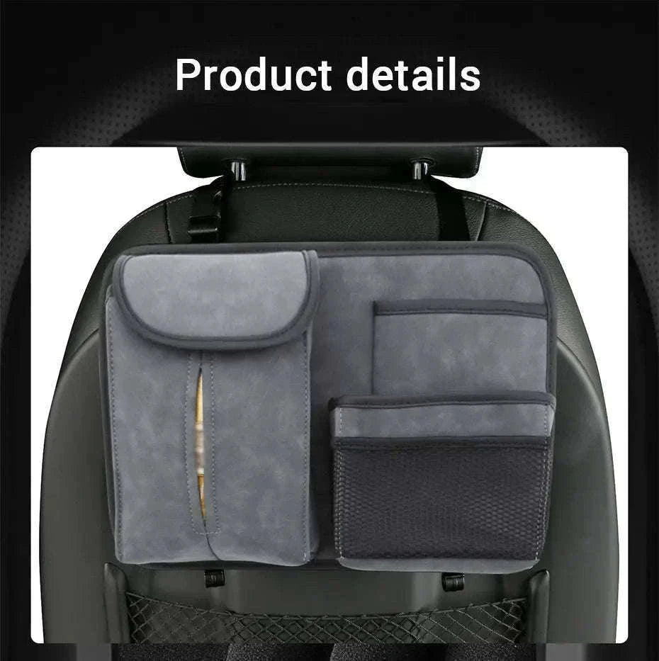 Car Seat Back Organizer with Multi-Pocket Storage-Brown 1 PC