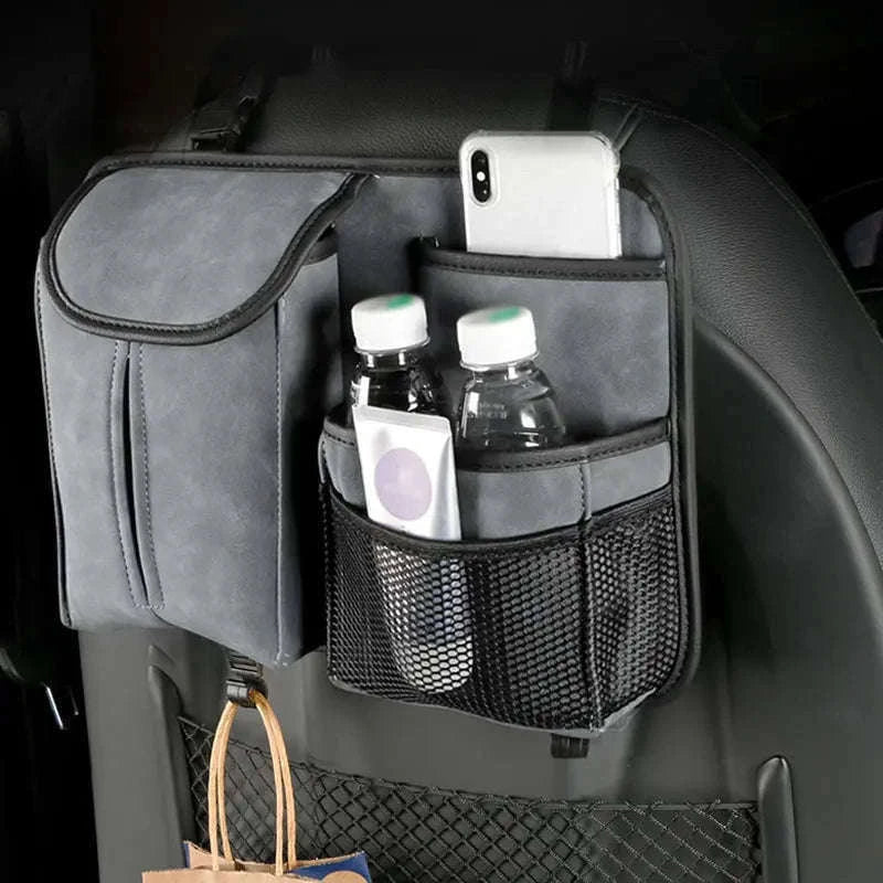 Car Seat Back Organizer with Multi-Pocket Storage-Brown 1 PC