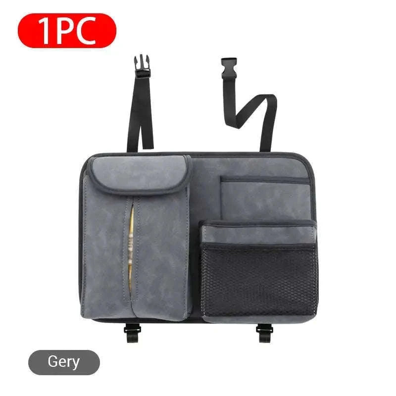 Car Seat Back Organizer with Multi-Pocket Storage-Brown 1 PC