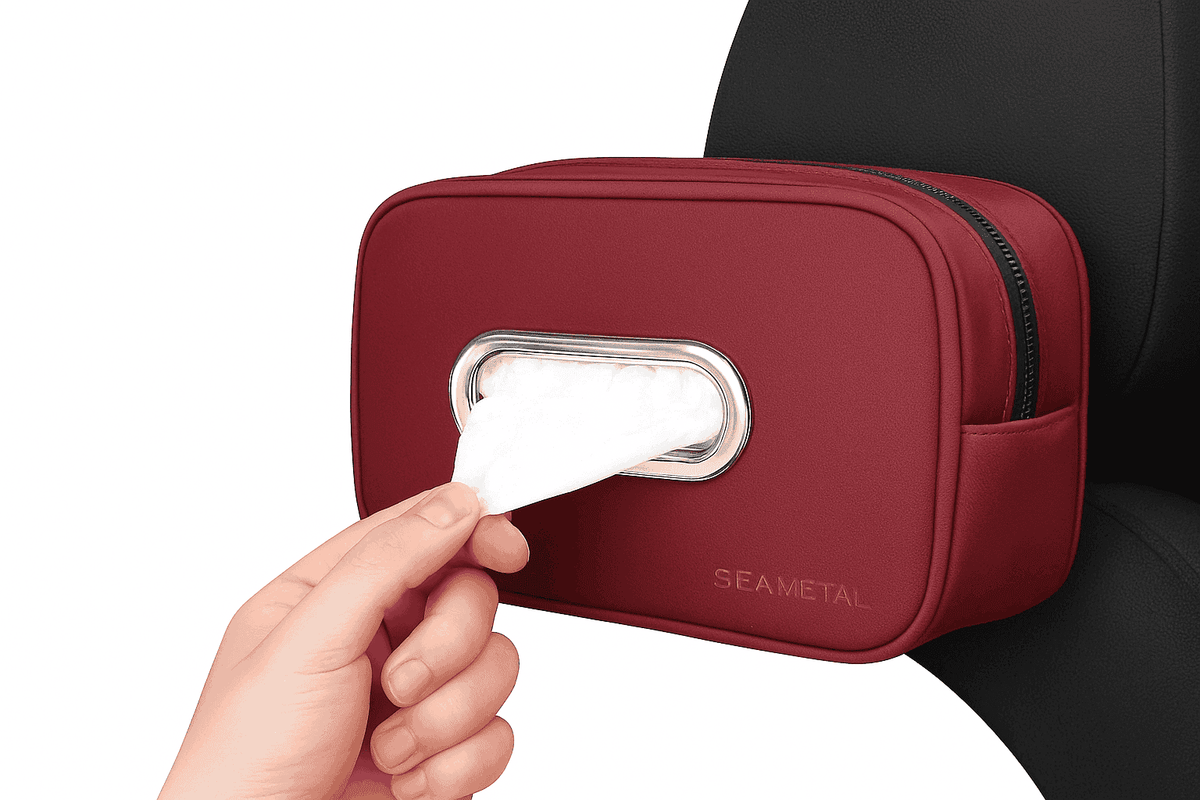 Car Seat Back Tissue Holder-Red 1pc