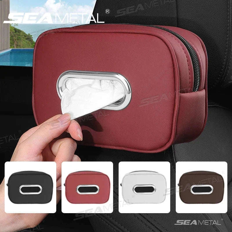 Car Seat Back Tissue Holder-Red 1pc