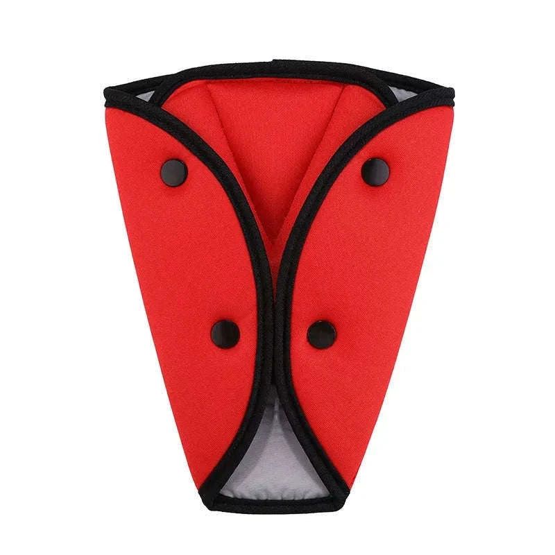 Car Seat Belt Adjuster for Kids Triangle Positioner-Red