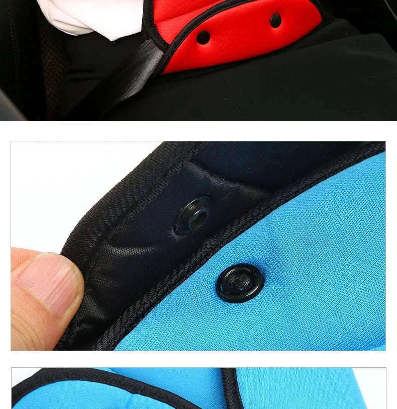 Car Seat Belt Adjuster for Kids Triangle Positioner-Red