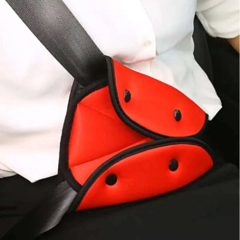 Car Seat Belt Adjuster for Kids Triangle Positioner-Red