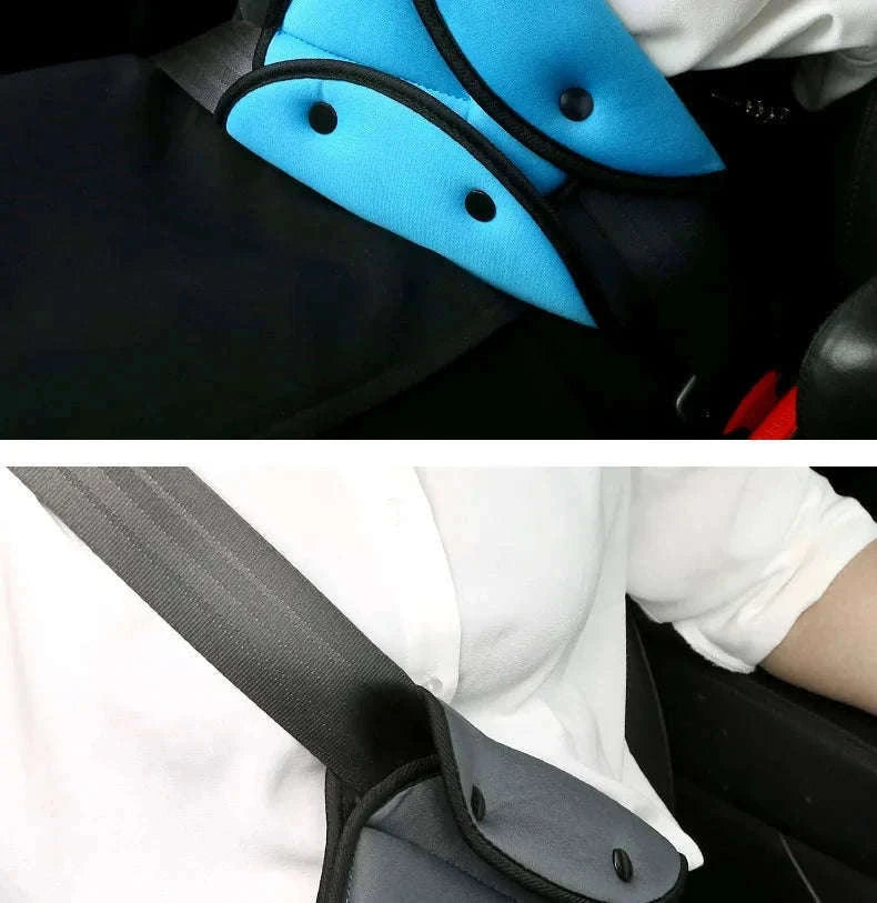 Car Seat Belt Adjuster for Kids Triangle Positioner-Red