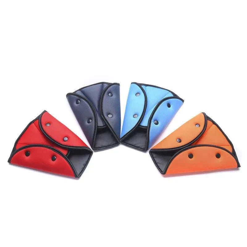 Car Seat Belt Adjuster for Kids Triangle Positioner-Red