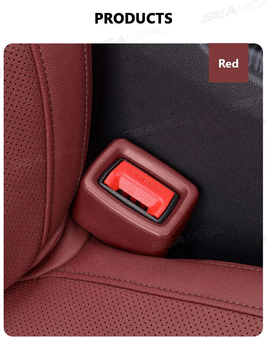 Car Seat Belt Buckle Cover Anti-Scratch Protector-Black 1pc