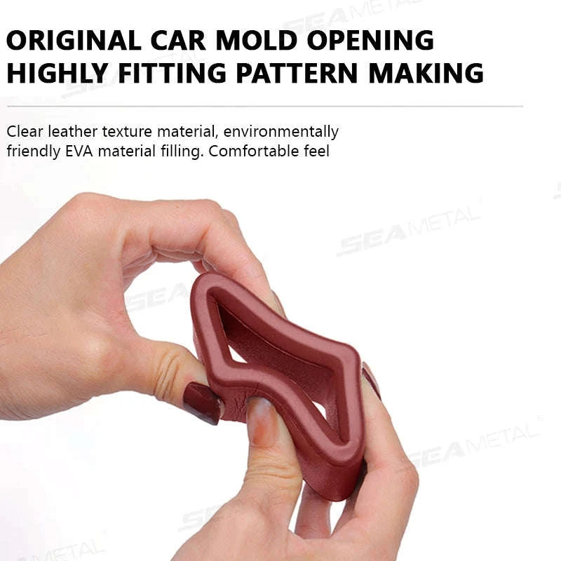 Car Seat Belt Buckle Protector Anti-Scratch Universal-Red 1pc