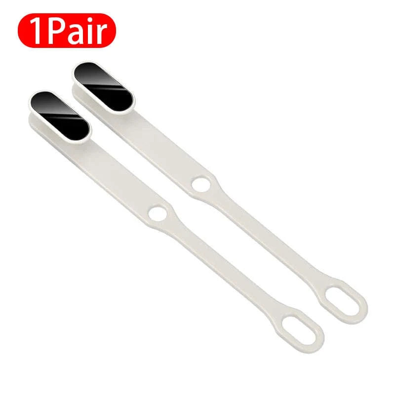Car Seat Belt Holder Headrest Seat Belt Fastener-White 2pcs