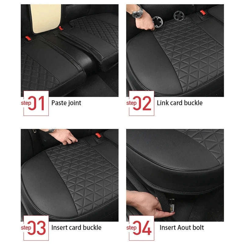 Car Seat Cover PU Leather Universal Fit-Front Seat 1pc