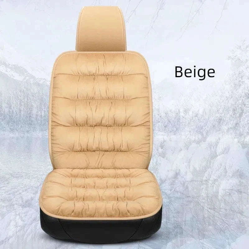 Car Seat Cushion Seat Cover Full Set for Winter Comfort-3PCS Grey