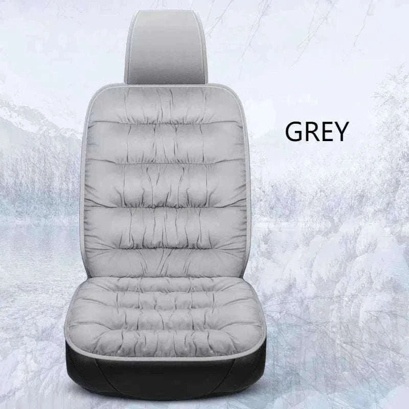 Car Seat Cushion Seat Cover Full Set for Winter Comfort-3PCS Grey