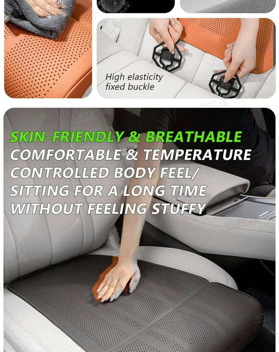 Car Seat Cushion with Leg Support-Beige