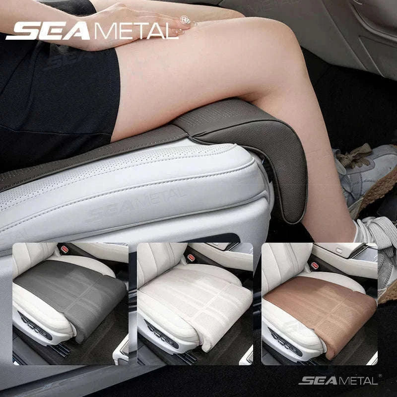 Car Seat Cushion with Leg Support-Beige