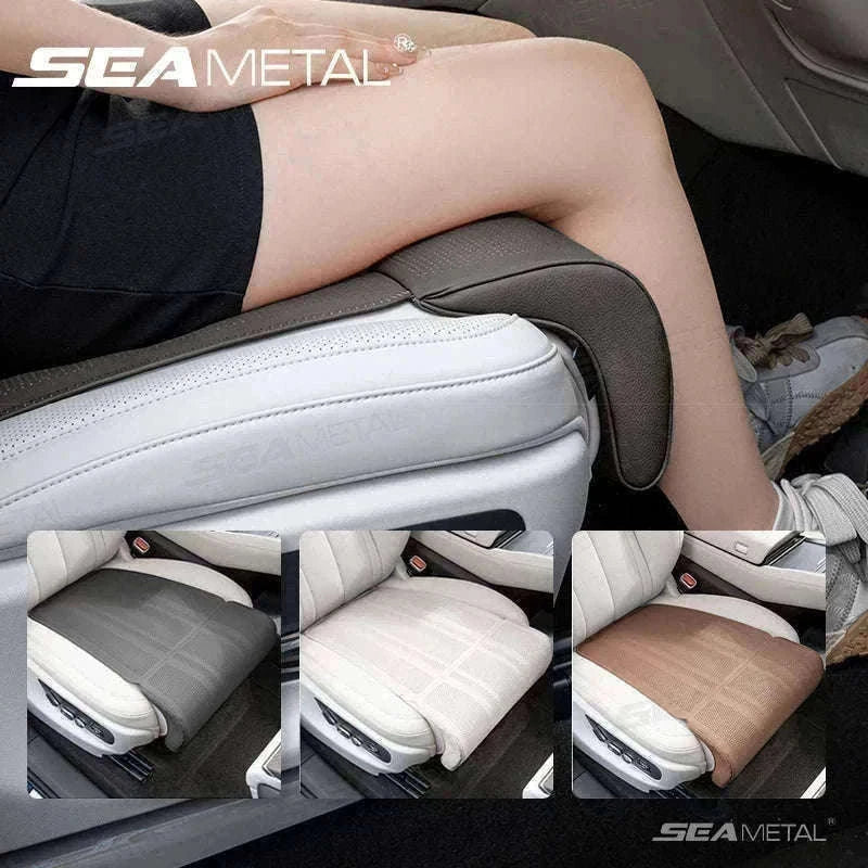 Car Seat Cushion with Leg Support-Beige