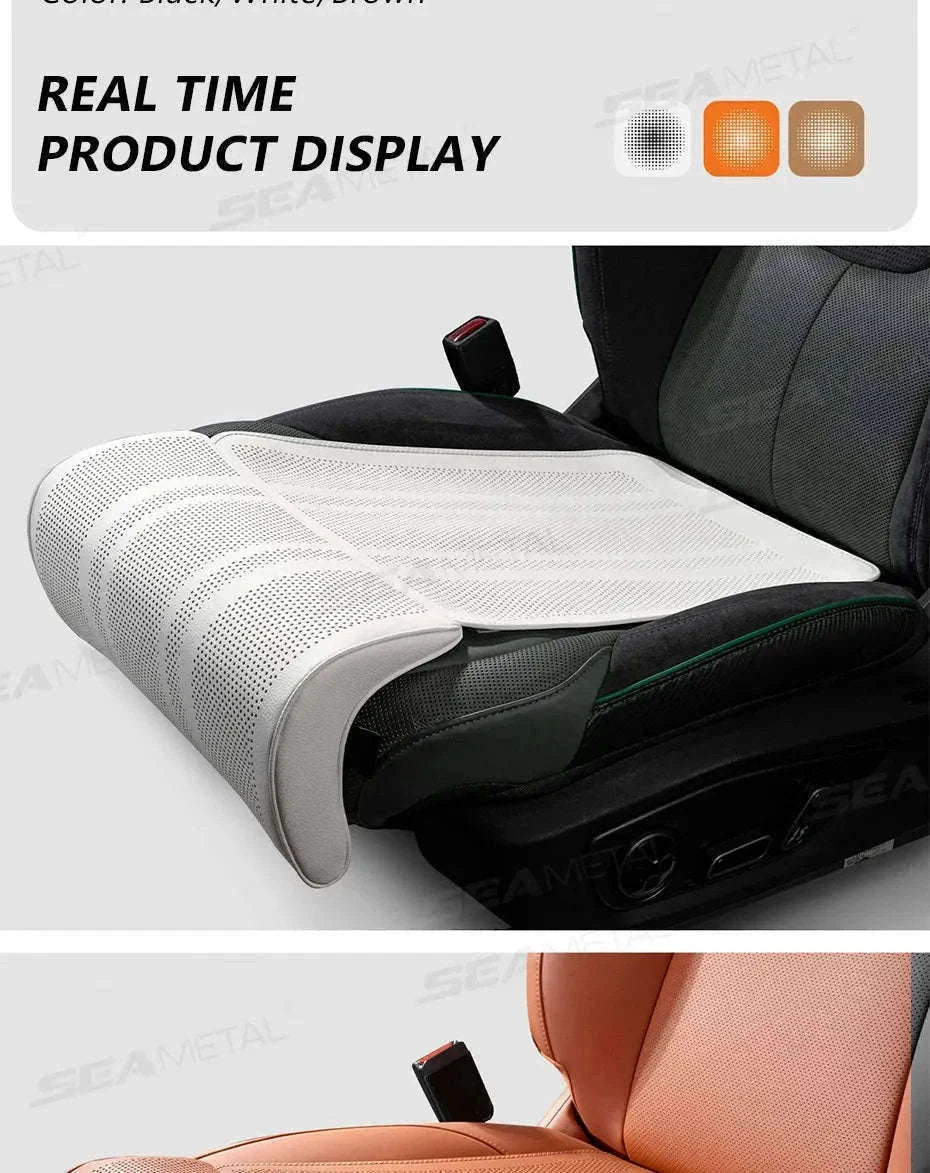 Car Seat Cushion with Leg Support-Beige