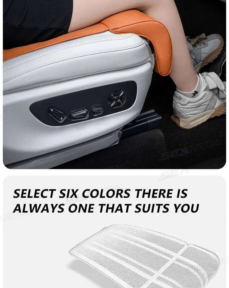 Car Seat Cushion with Leg Support-Beige
