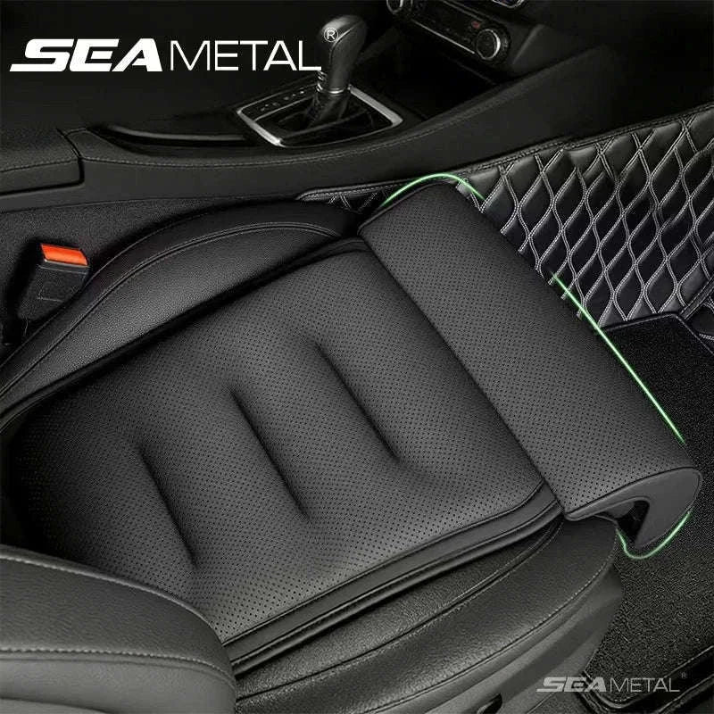 Car Seat Cushion with Leg Support, Breathable Seat Extender, Anti-Slip Seat Protection Cover-Red 1pc