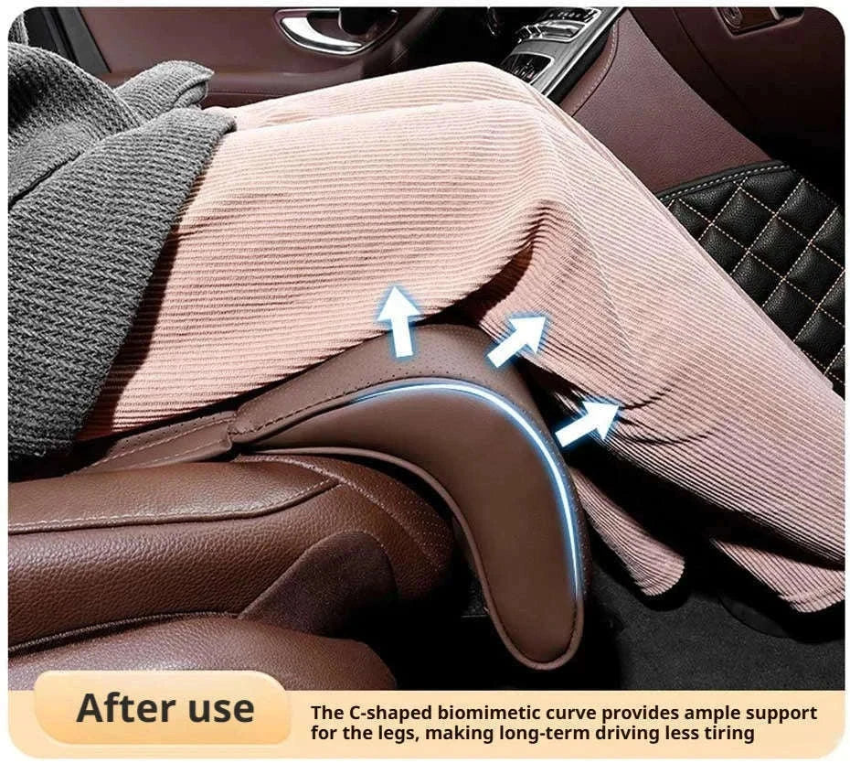 Car Seat Cushion with Leg Support, Breathable Seat Extender, Anti-Slip Seat Protection Cover-Red 1pc