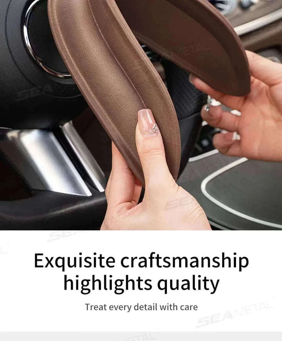 Car Seat Gap Filler Elastic Polyurethane Seat Crevice Strip-brown 2pcs