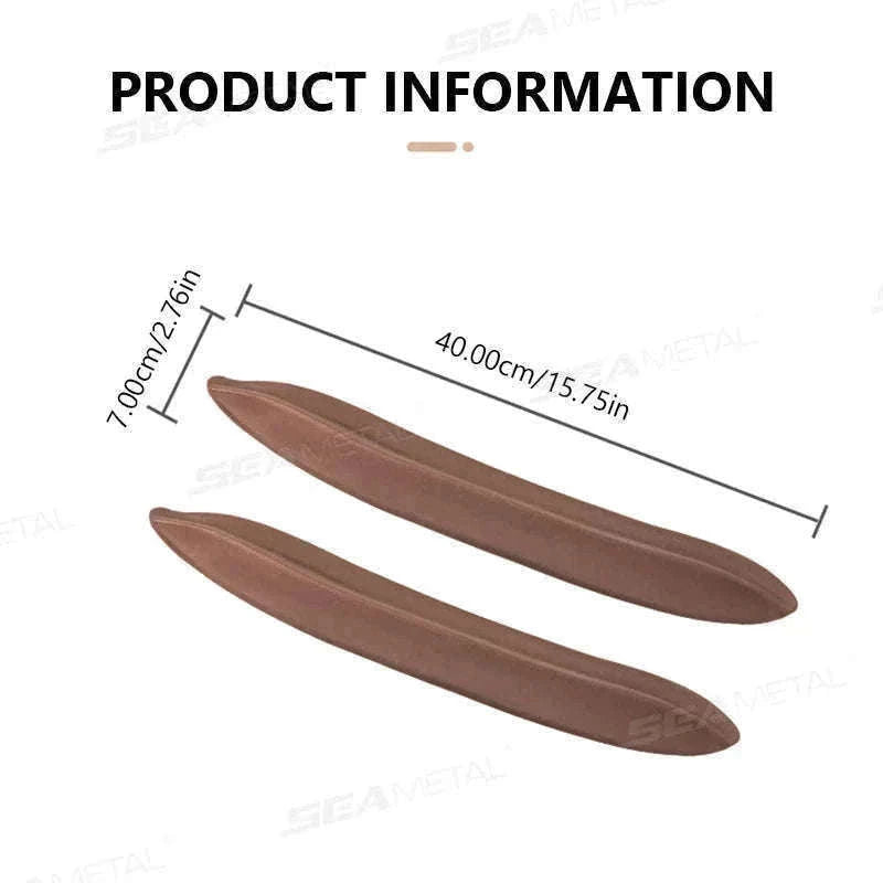 Car Seat Gap Filler Elastic Polyurethane Seat Crevice Strip-brown 2pcs