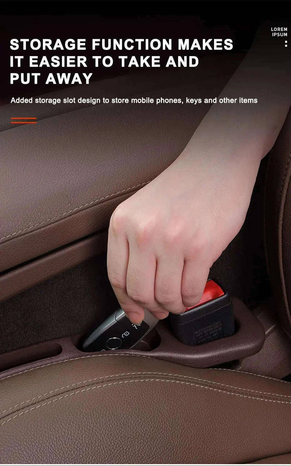 Car Seat Gap Filler Strip-2 pcs