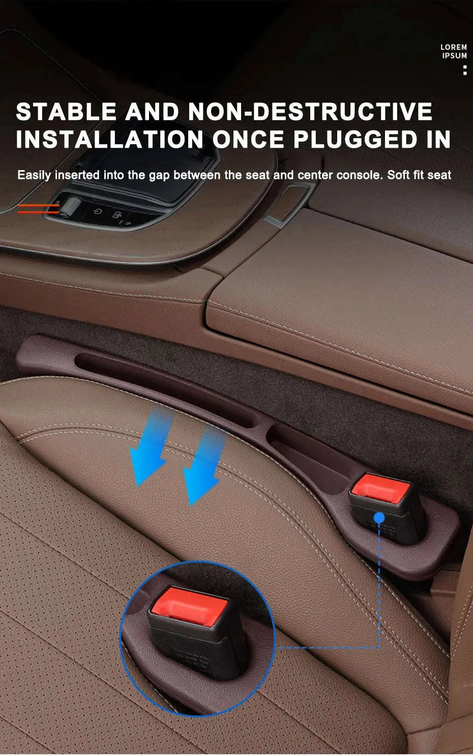 Car Seat Gap Filler Strip-2 pcs