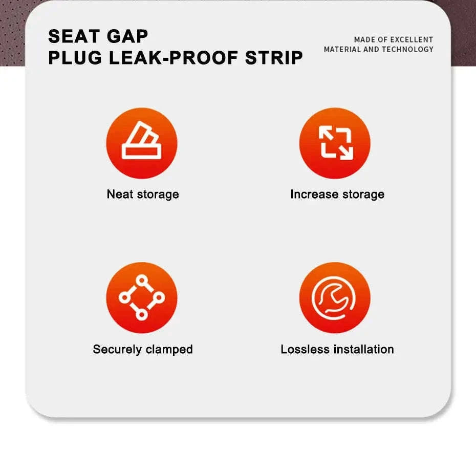 Car Seat Gap Filler Strip-2 pcs