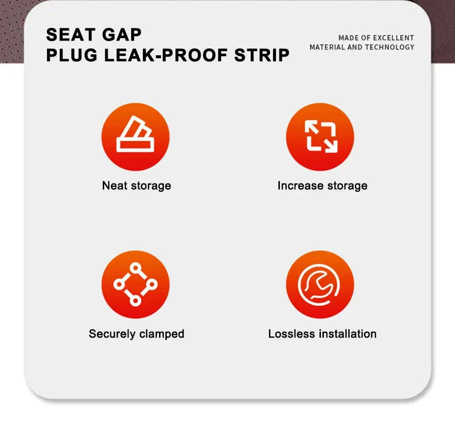 Car Seat Gap Filler Strip-2 pcs