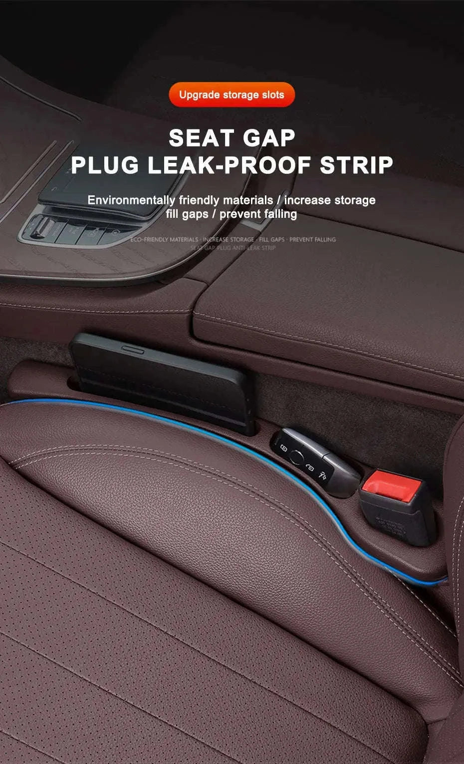 Car Seat Gap Filler Strip-2 pcs