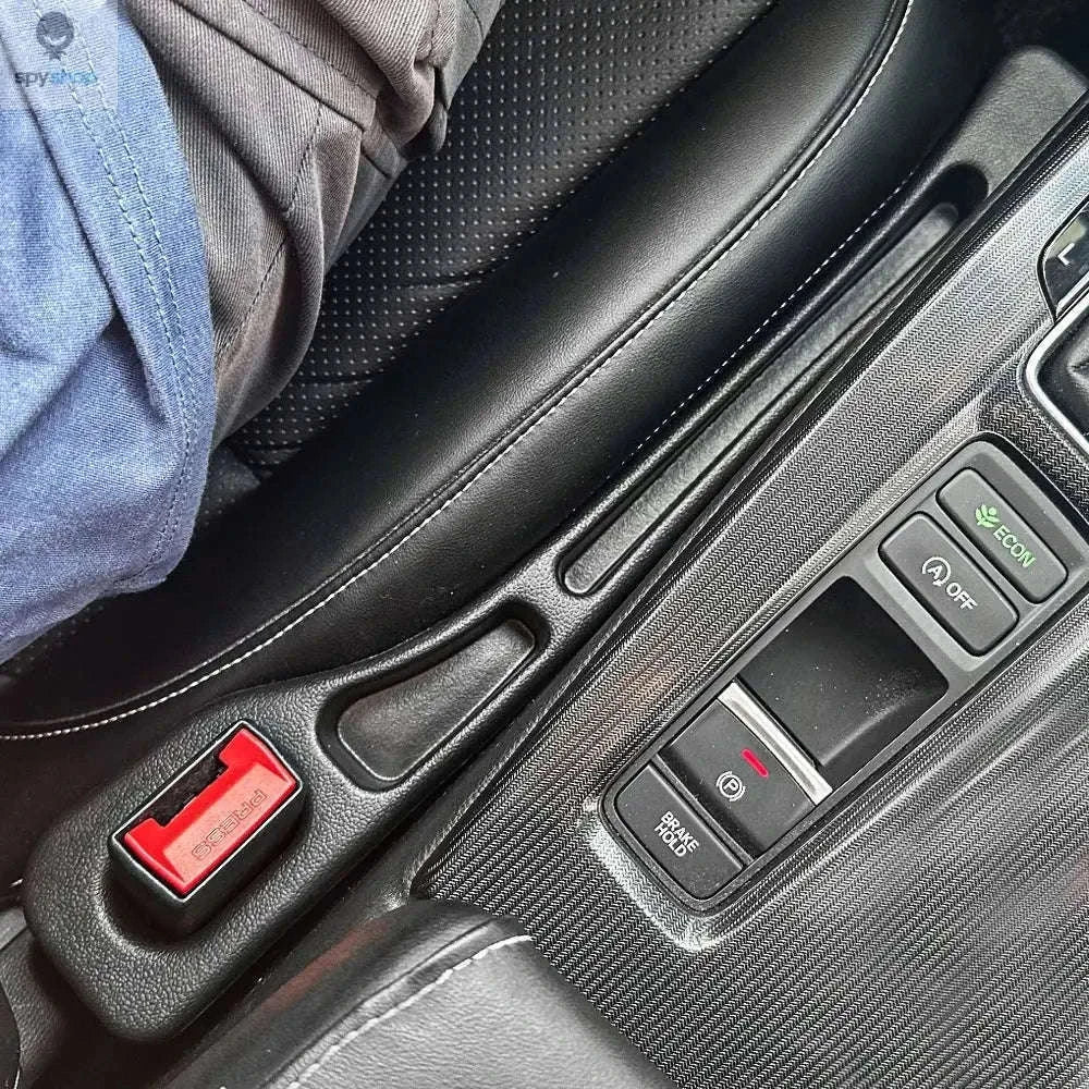 Car Seat Gap Filler with Leakproof Organizer Storage-2PCS Red