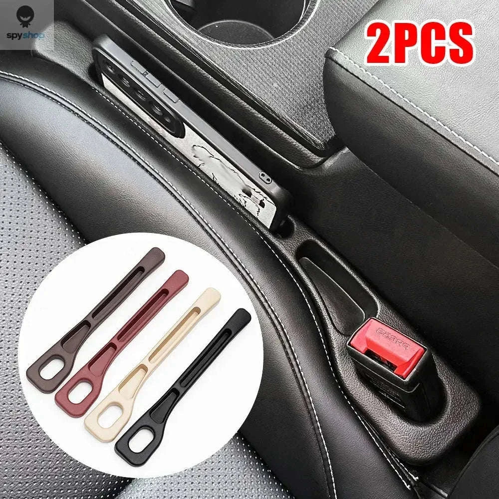 Car Seat Gap Filler with Leakproof Organizer Storage-2PCS Red