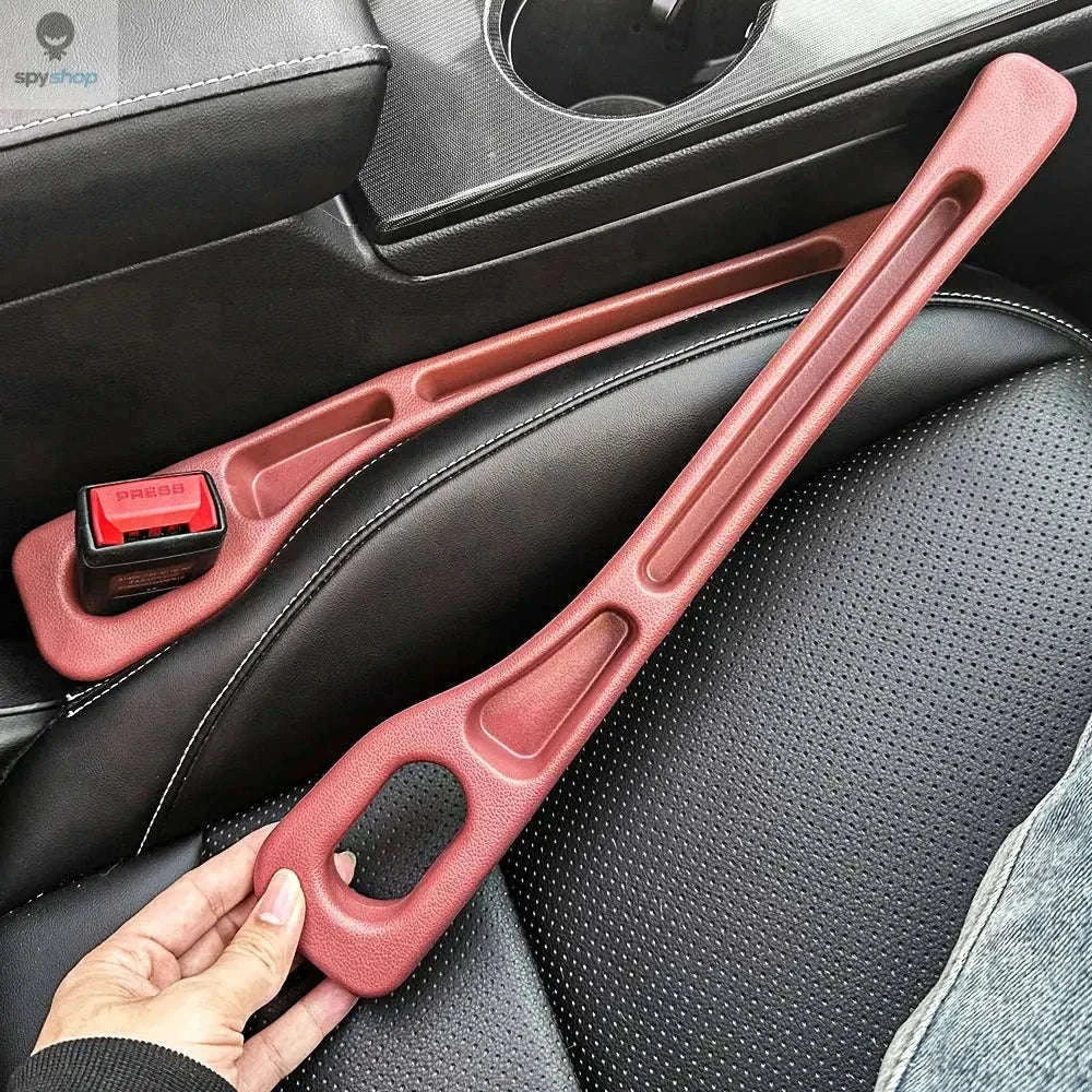 Car Seat Gap Filler with Leakproof Organizer Storage-2PCS Red