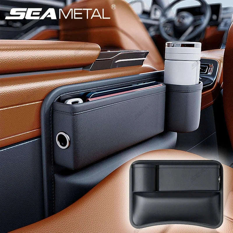 Car Seat Gap Organizer with Cup Holder-for Main seat