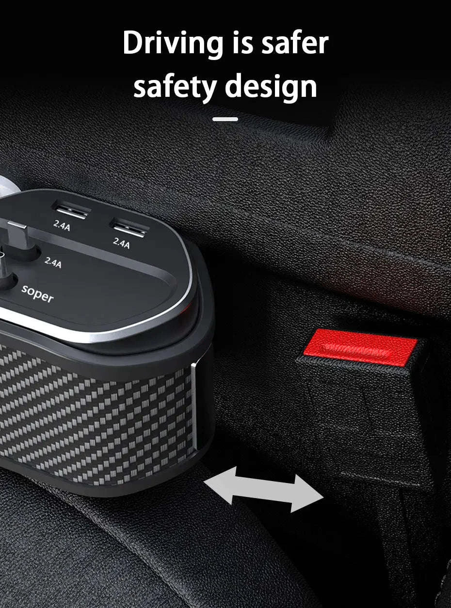 Car Seat Gap Organizer with Wireless Charging and Storage Box-Ordinary Type