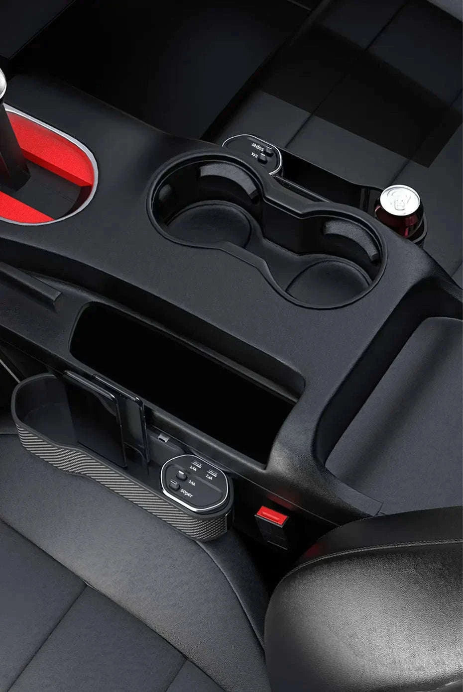 Car Seat Gap Organizer with Wireless Charging and Storage Box-Ordinary Type