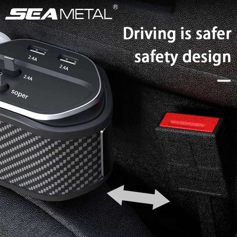 Car Seat Gap Organizer with Wireless Charging and Storage Box-Ordinary Type