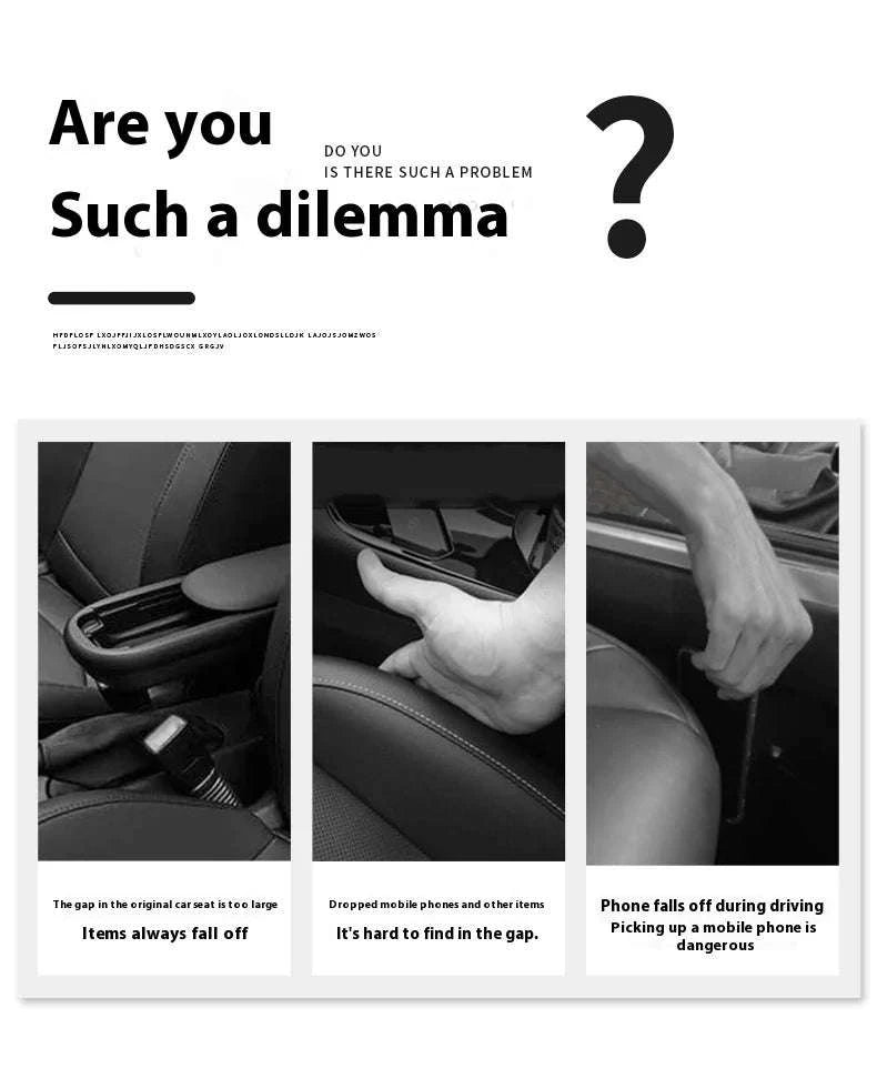 Car Seat Gap Plug and Multi‑Functional Storage Box-Red / China Mainland