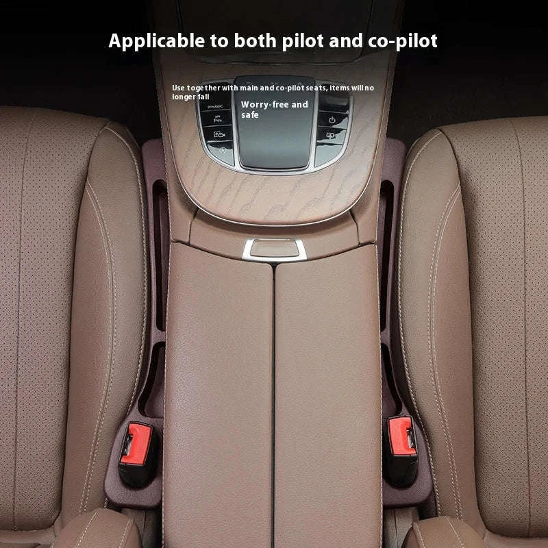 Car Seat Gap Plug and Multi‑Functional Storage Box-Red / China Mainland